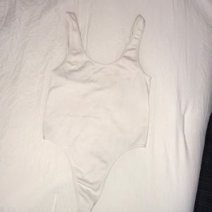 Forever 21 white ribbed bodysuit!